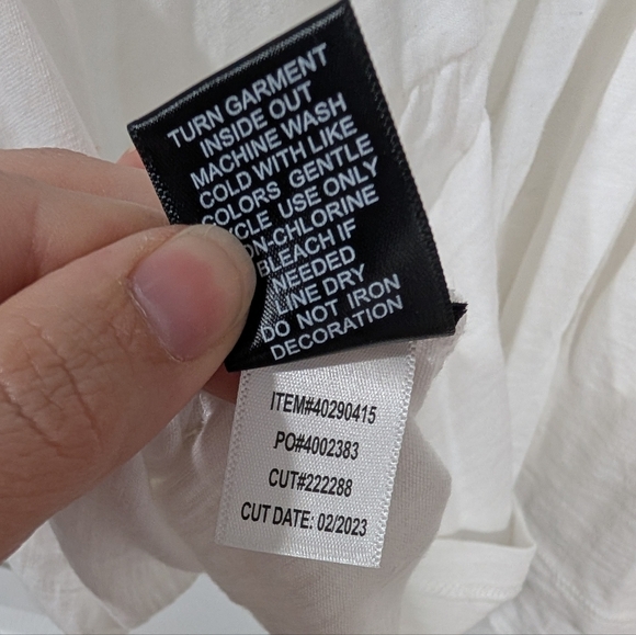 Torrid Cotton Modal Slub Square Neck Smocked Babydoll Tank in Size 1 (14/16) - Picture 11 of 11